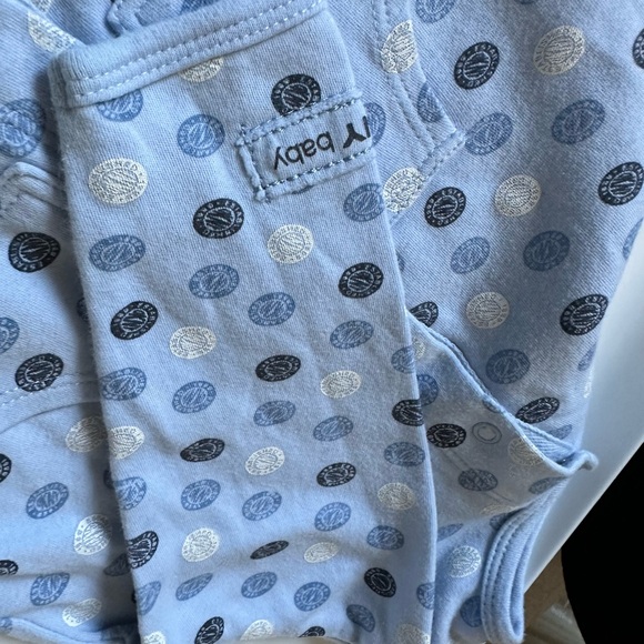 DKNY BABY 6-9 months Boys blue long sleeve quilted snap up outerwear - Picture 12 of 15